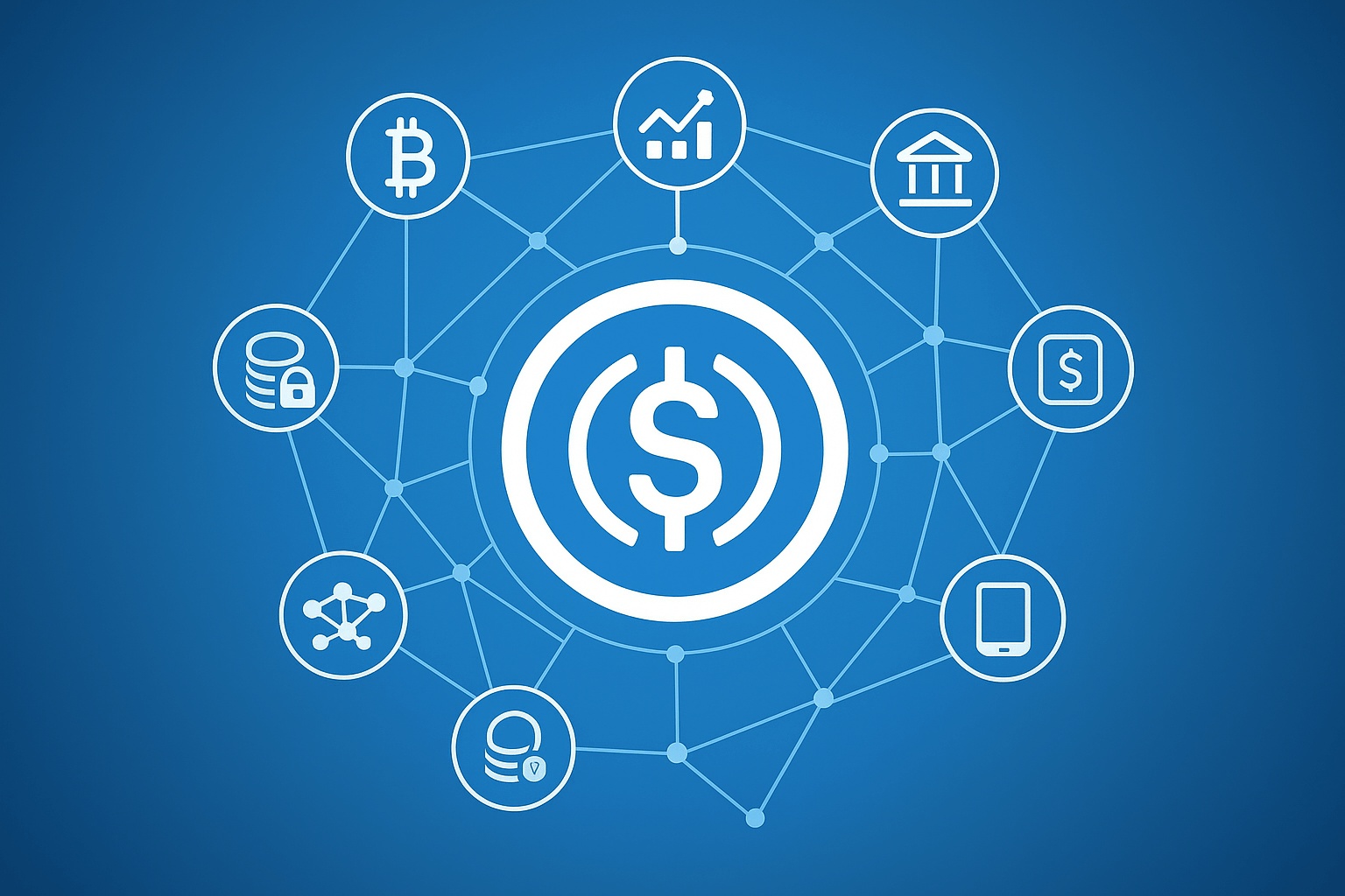 Usd Coin ecosystem visualization